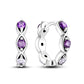 Bulbusbow 925 Sterling Silver Flower Dream Catcher Hoop Earrings for Women