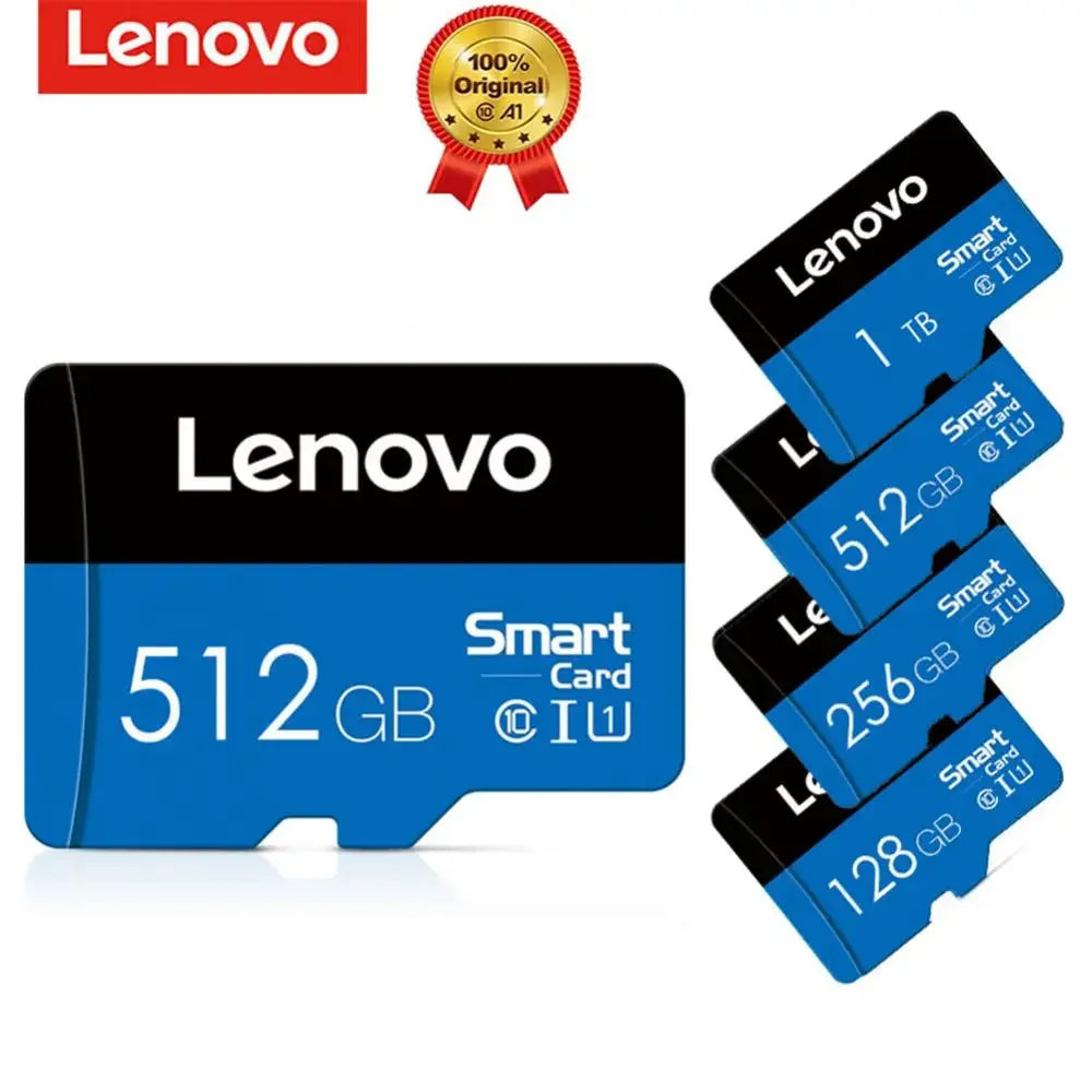 بطاقة ذاكرة فلاش TF Micro TF Mini SD أصلية من Lenovo بسعة 1 تيرابايت 256 جيجابايت 512 جيجابايت 128 جيجابايت 64 جيجابايت للهاتف/الكمبيوتر/الكاميرا شحن مباشر