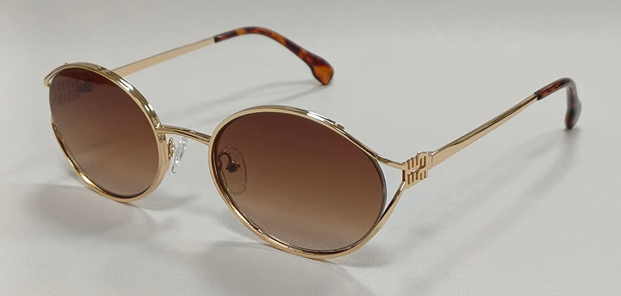 Fashion Brand Sunglasses Retro Small Frame Woman Man Metal Prescription Eyeglasses Frame UV Protection Sun Glasses