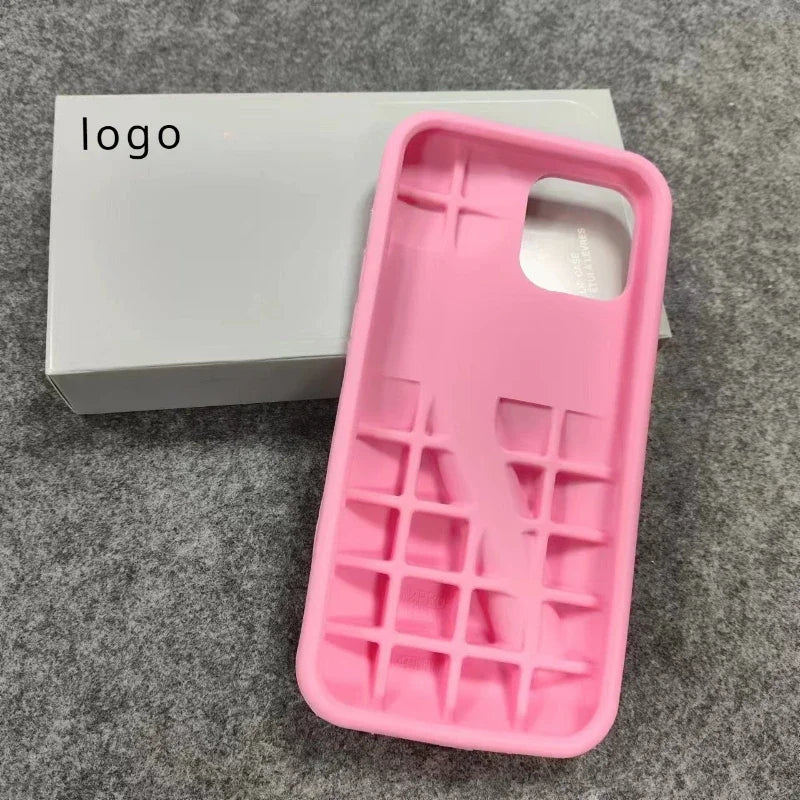 New 2024 Design Lip Gloss Lipstick Lip 3D Balm Make-Up Silicone Phone Case for iPhone 12 13 14 15 Pro Max Lipgloss Holder Cover