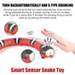 Bulbusbow Rechargeable Smart Sensor Snake Toy for Cats & Dogs – Interactive, Automatic Obstacle-Sensing Pet Toy & Children's Gift – Safe ABS Plastic, USB Charging, Realistic Design