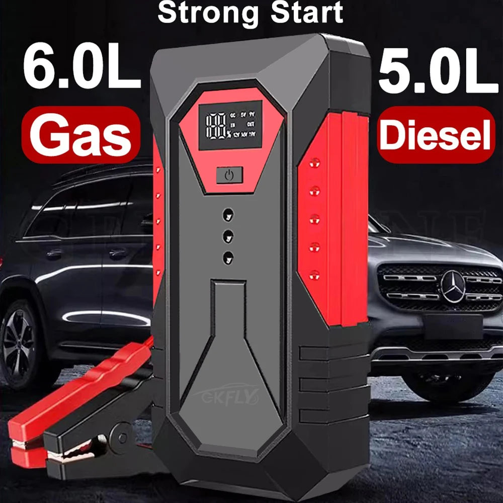 18000mAh Car Jump Starter Portable Power Bank Car Battery Booster 12V Car Starting Device for Petrol Diesel 6.0L/4.0L