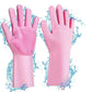 Pet Grooming Cleaning Gloves Dog Cat Bathing Shampoo Glove Scrubber Magic Dishwashing CleannerSponge Silicon Hair Removal Glove