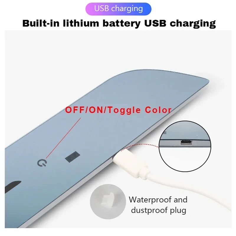 2/4 件装汽车定制车门照明门槛灯标志投影灯 USB 电源移动 LED 迎宾踏板防擦板踏板灯