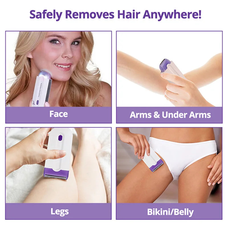 Painless Hair Removal Kit Laser Touch Epilator Usb Rechargeable Women Body Face Leg Bikini Hand Shaver Hair Remover Appliances