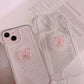 Clear Case with Pink Bow for iPhone 15 14 13 12 11 Pro Max Plus 7 8 SE XS, Cute Transparent Stylish Shockproof Protective Cover