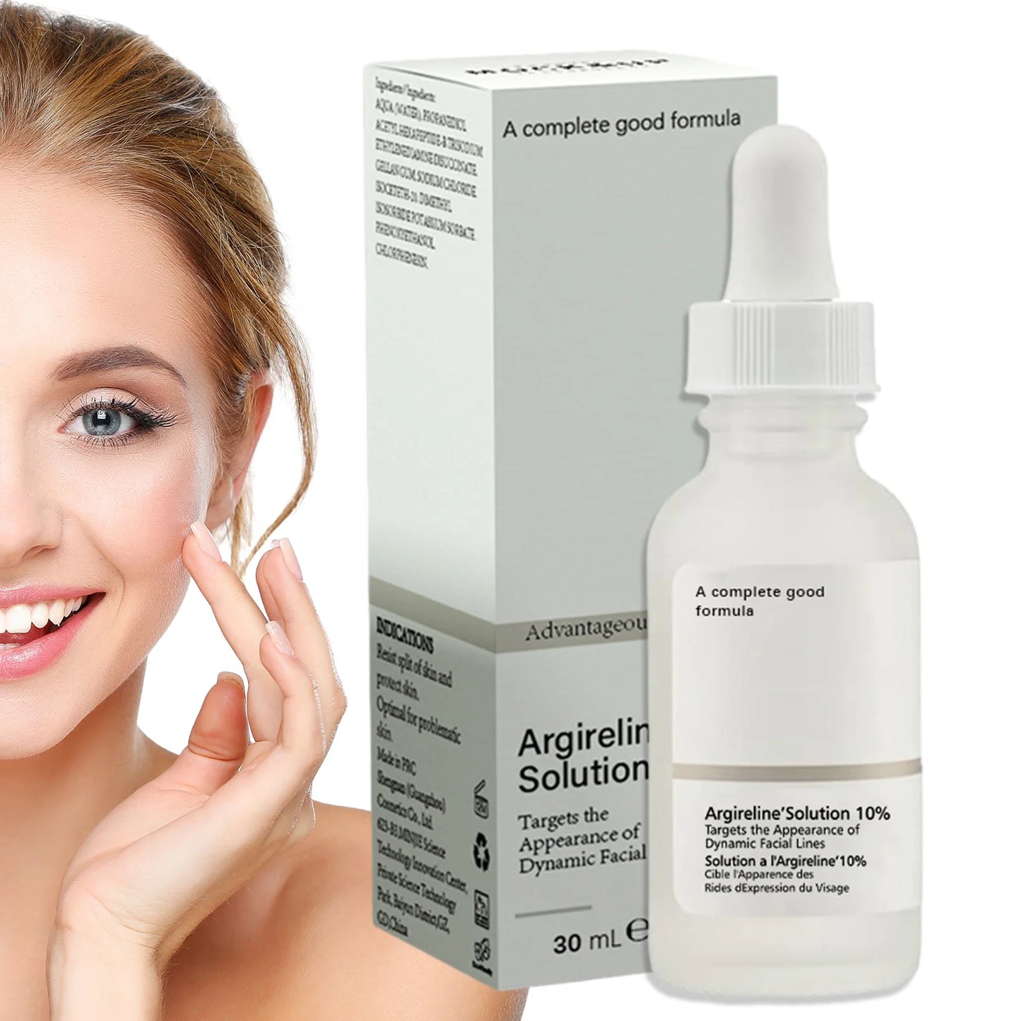 Solution 10% Hexapeptide Serum Anti Aging Skin Care Face Repair Smoothes Wrinkles Tightens Skin Face Repair Serum Acid Serum