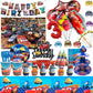 Disney Pixar Cars Birthday Party Decoration Cartoon Lightning Mcqueen Theme Disposable Tableware Balloons Supplies Baby Shower