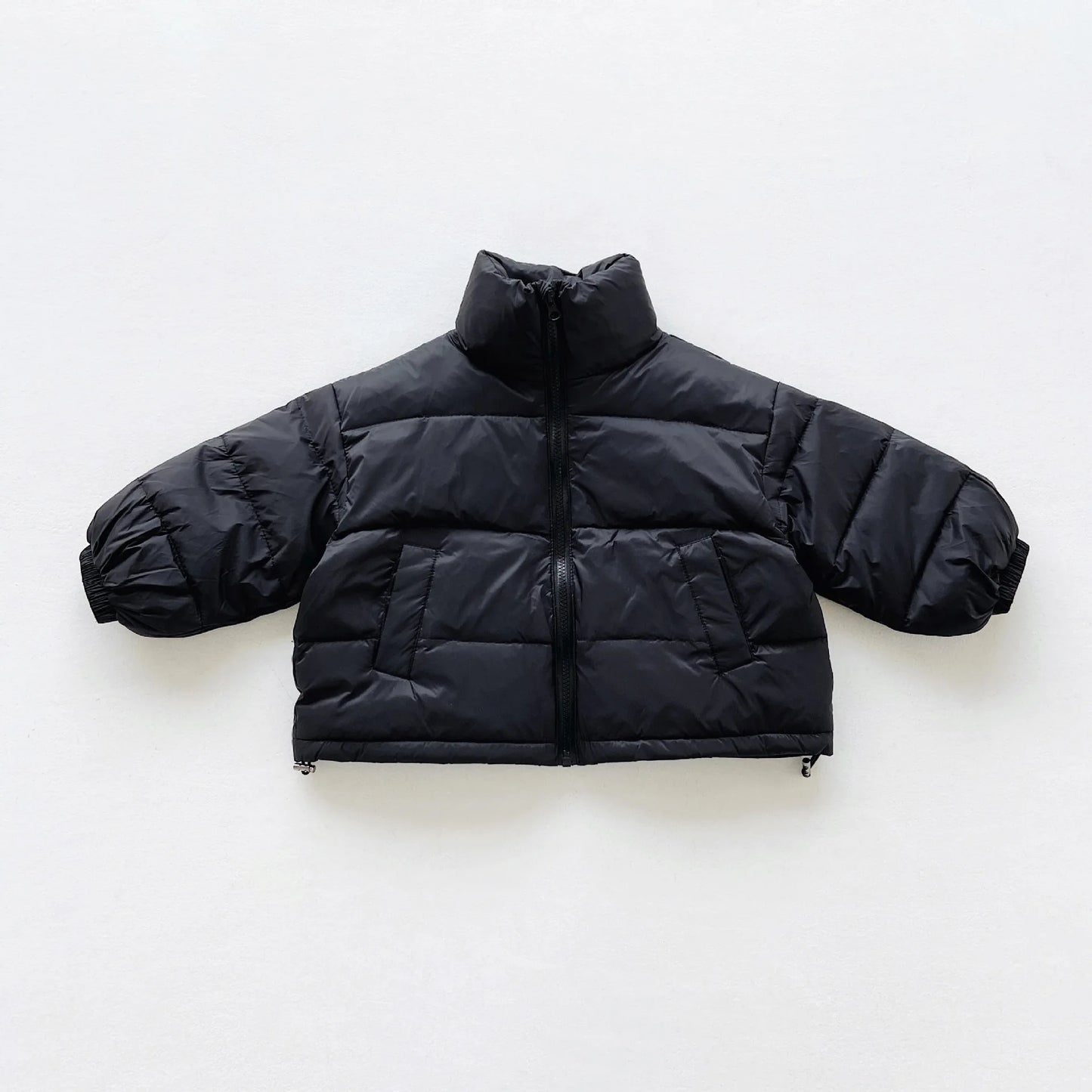 Childrens Boys Standing Collar Down Jacket Winter White Duck Down Solid Pocket Kids Boys Jacket 3-8 Years Olds Boys Parkas