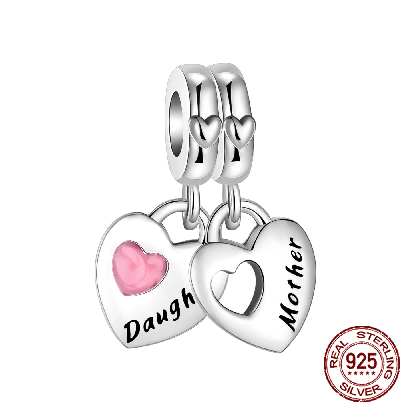 925 Sterling Silver Heart Mom Dangle Dream Catcher Charms Fit Original Pandora Bracelet DIY Jewelry for Women Gift Accessories