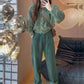 Sweet Style High-end Outfit 2023 Autumn and Winter New Women's Slim Fit Sweater High Waisted Pants Two-piece Set