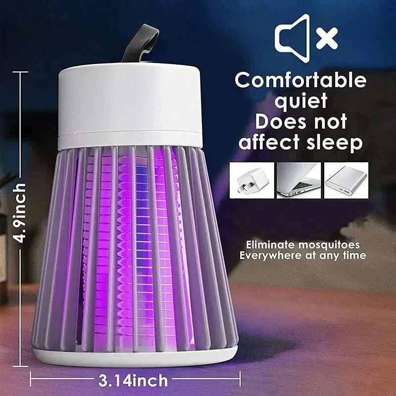 Electric Shock Bug Zapper Mosquito Killer Lamp UV Light Anti Mosquito Fly Insect Trap Waterproof Zapper For Bedroom Outdoor Camp