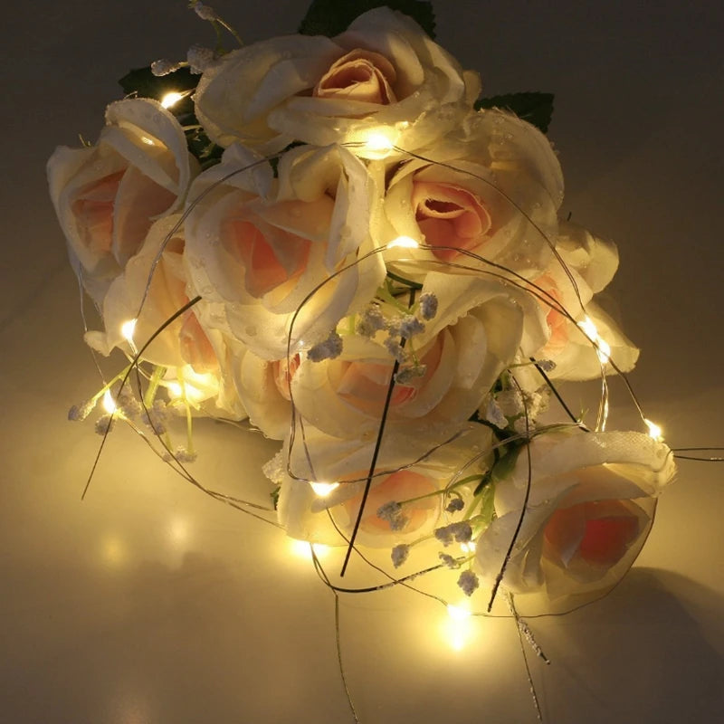 Led Fairy Lights Battery Operated, Mini Battery Powered Copper Wire Starry Fairy Lights for Bedroom, Christmas, Parties