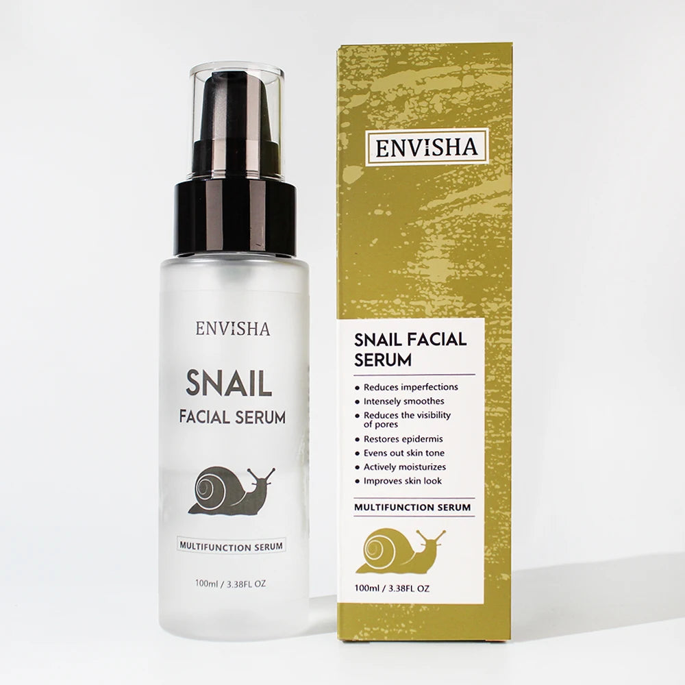 ENVISHA Snail Collagen Face Serum Facial Skin Care Anti-aging Wrinkle Moisturizing Whitening Firming Skin Essence Shrink Pores