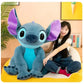 Disney Giant Size Lilo&stitch Plush Stuffed Doll Cartoon Kawaii Animal Couple Sleeping Pillow Softmaterial Toy For Children Gift