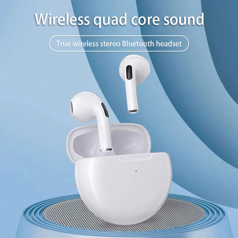 Pro 6 TWS Wireless Bluetooth Earphones with Mic Wireless Headphones Stereo Sport Headset Gamer For iPhone Xiaomi Pro6 Earbuds