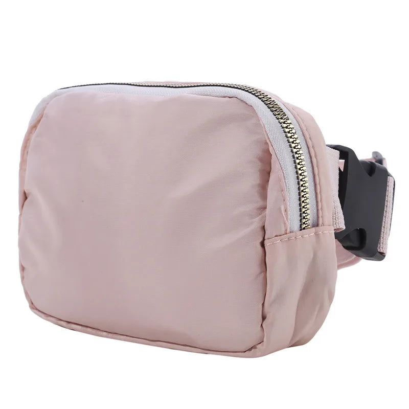 2024 Women Waist Bag Zipper Fanny Pack Chest Bag Outdoor Sports Crossbody Shoulder Bag Casual Travel Female Belt Bag Money Pouch