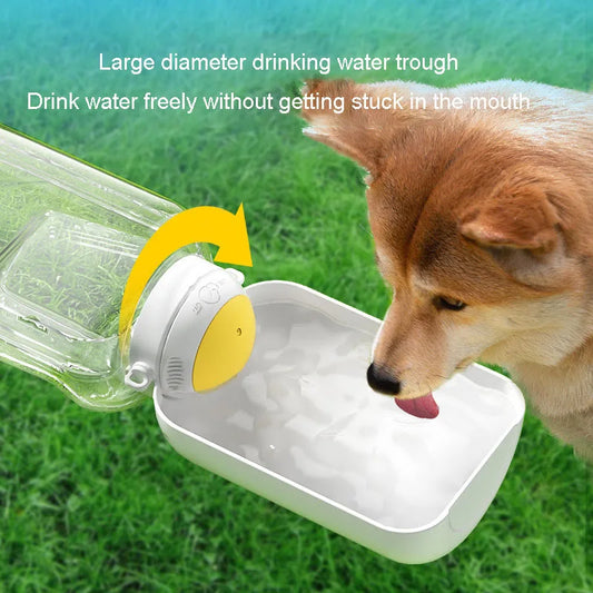 Pet Out Drinking Pot Bottle For Travel Large Capacity Dog Water Dispenser 2 In 1 Portable Water Bottle For Dogs Pet Drinking