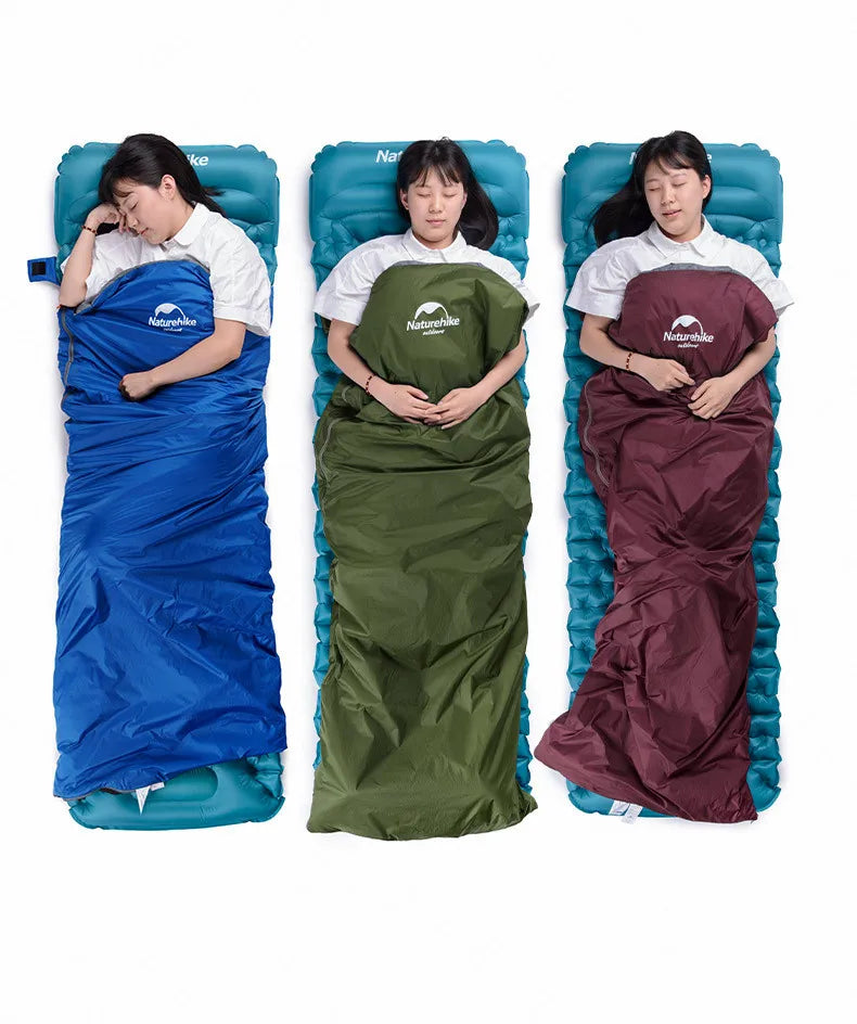 Naturehike Sleeping Bag LW180 Ultralight Waterproof Cotton Sleeping Bag Summer Hiking Camping Sleeping Bag Envelope Sleeping Bag