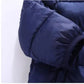 Children's Cotton Cloths Down Jacket Coat Baby Kids  Clothing Boy Girls Cashmere Winter Thick Warm Zipper Hooded Outwear