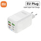 150W Super Quick Charger 6-Port PD QC 3.0 with USB-C Data Cable for iPhone, Samsung, and Xiaomi Devices Bulbusbow