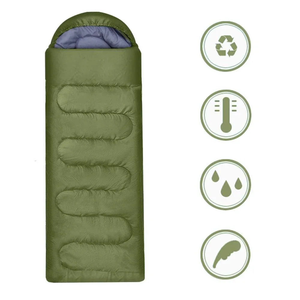 Camping Sleeping Bag Ultralight Waterproof 4 Season Warm Envelope Backpacking Sleeping Bags for Outdoor Traveling Hiking