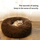 Plush Circular Pet Nest Winter Cat Nest Dog Nest Warm Detachable Washable Round Cat Nest Pet Bed Seasonal Universal Decoration