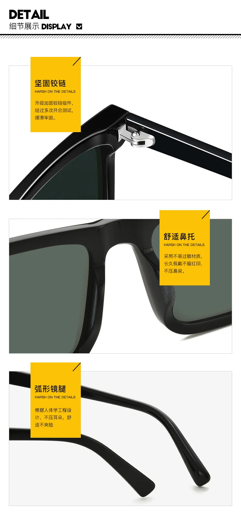 2022 New Sunglasses Men's Driving Anti-UV Sunglasses Concave Shape Ladies Long Frame Sunglasses gafas de sol hombre