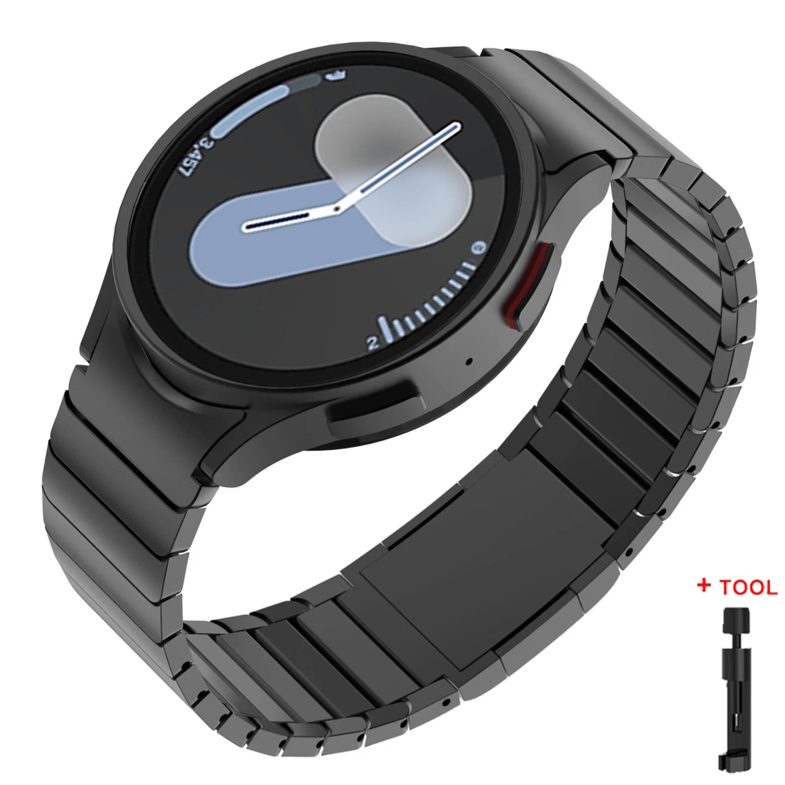 Bulbusbow Stainless Steel Strap for Samsung Galaxy Watch 7/6/5/4 - No Gap Magnetic Band