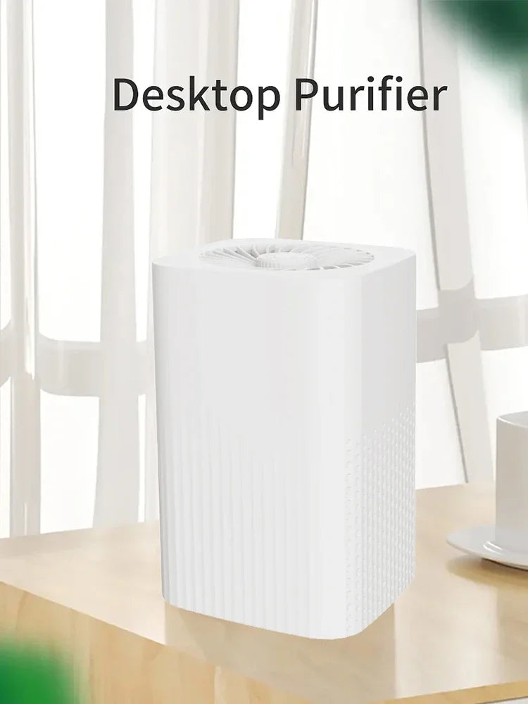 Xiaomi Small Air Purifier Compact Desktop HEPA Filter Air Cleaner Remover Second-hand Smoke Odor for Home Bedroom Office Car