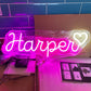 Custom Neon Signs Name Neon Sign Led Dimmable Neon Light For Wedding Party Home Wall Decor Customized Gifts Shop Sign USB