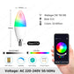 E14 Bluetooth Wifi Tuya Smart Led Chandelie Light Bulb RGB Color Change Lamps Smart Life APP Dimmable Alexa Google Home Voice