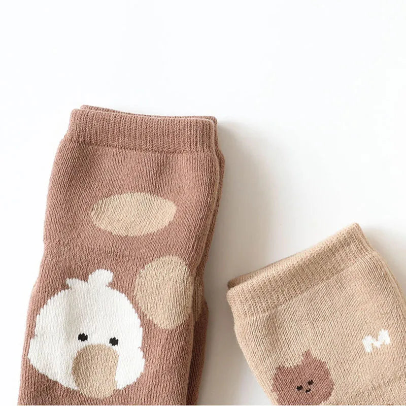 5 Pairs Winter Baby Socks Toddler Anti-slip Children's Cartoon Floor SocksIndoor Floor Warm Hose Accessories 0-5Y