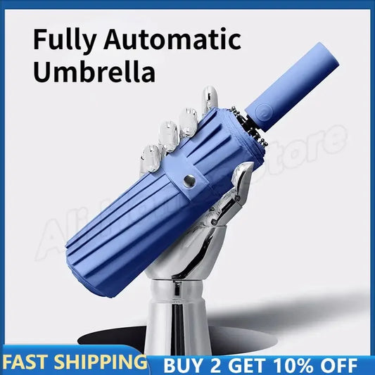 Luxury Brand Umbrella 16K 16 Ribs 32 Bones Windproof Automatic Sun Rain Folding Umbrella UV Sunscreen for Women Mens Umbrella