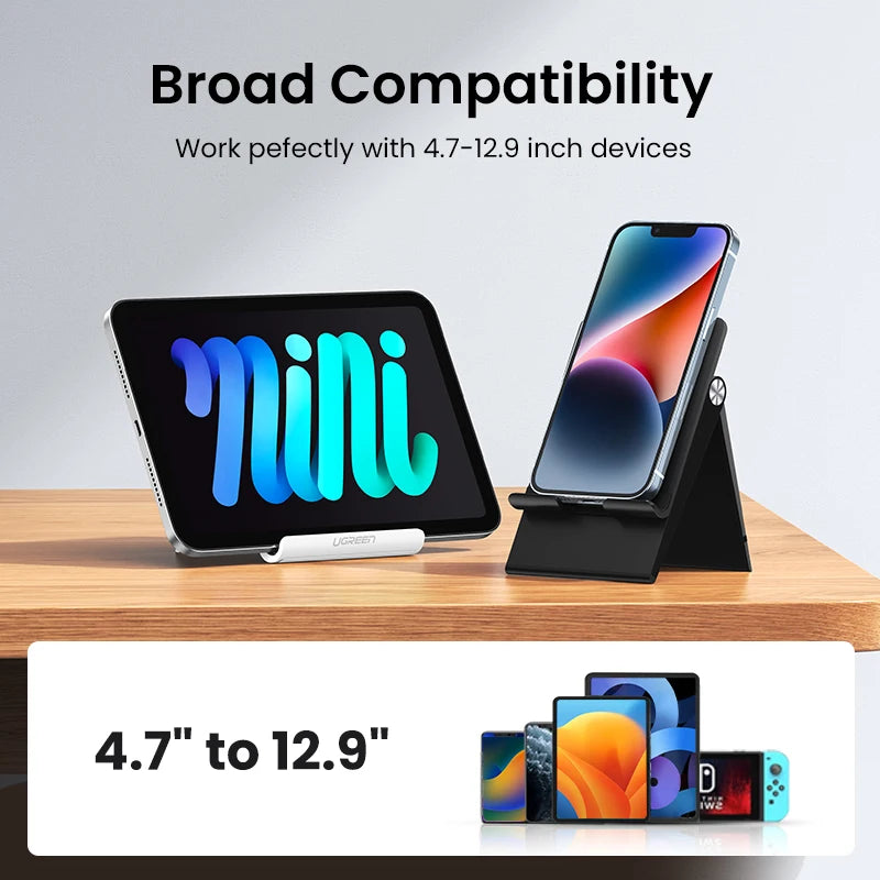 UGREEN 手机支架 手机支架 适用于 iPhone 16 15 ProMax 小米三星平板电脑支架 桌面手机支架