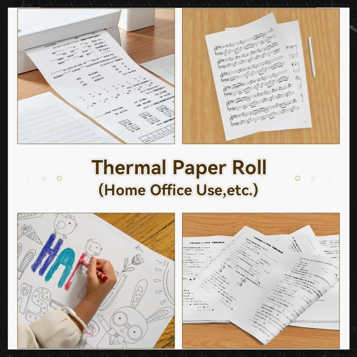 A4 Thermal Paper Thermal Printing Paper 210*30mm for A4 Wireless Bluetooth A40/X8 Printer Paper Roll