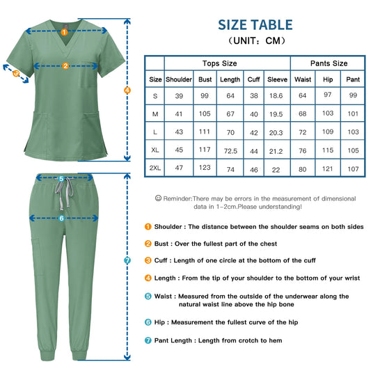 Newest Nursing White Doctor Nurse Uniforms Women Men Scrubs Set Medical Clothing Beauty Salon Workwear