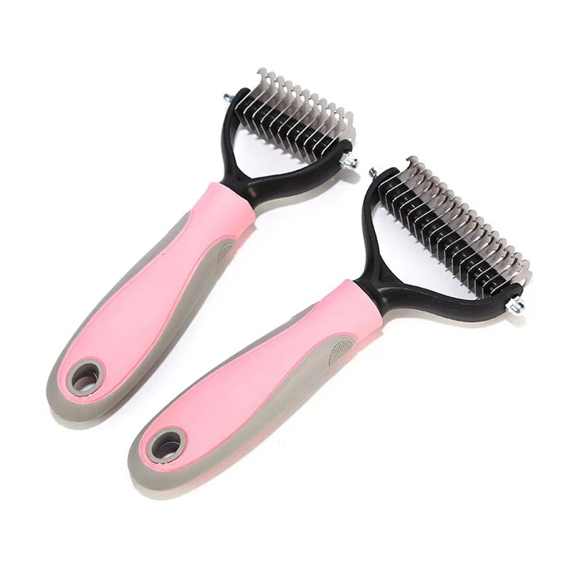 Professional Pet Deshedding Brush Dog Hair Remover Pet Fur Knot Cutter Puppy Cat Comb Brushes Dogs Grooming Shedding Supplies