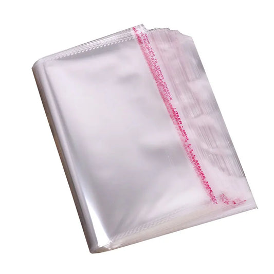 100Pcs Transparent Opp Bags Self Sealing Poly Plastic Bags For Candy Lollipop Cookie Packaging Wedding Party Gift Supplies