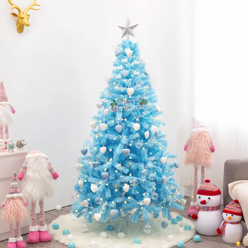 180cm/150cm Christmas Tree with 700/450 Tips 6ft/5ft Artificial Tree with Metal Stand Pink White Blue Christmas Tree