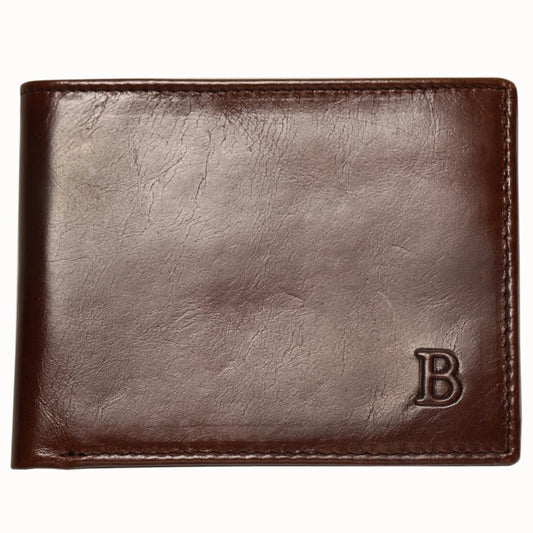 Cow Leather Men Wallets with Coin Pocket Vintage Male Purse RFID Blocking Genuine Leather Men Wallet with Card Holders