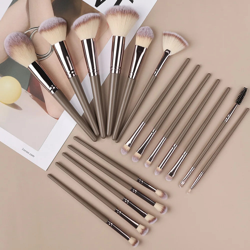 3-20Pcs Makeup Brush Set Professional Cosmetic Blush Highlighter Foundation Powder Concealer Eyeshadow Kit Beauty Make Up Tools