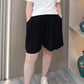 Summer Thin Ice Silk Shorts Women 2024 New Plus Size Elastic High Waist Loose Wide Leg Knee Pants