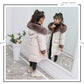 New Girls clothing Winter Warm down Cotton Jackets Children parka faux Fur Collar Coat Girl Thicken overalls Hooded kids Clothes