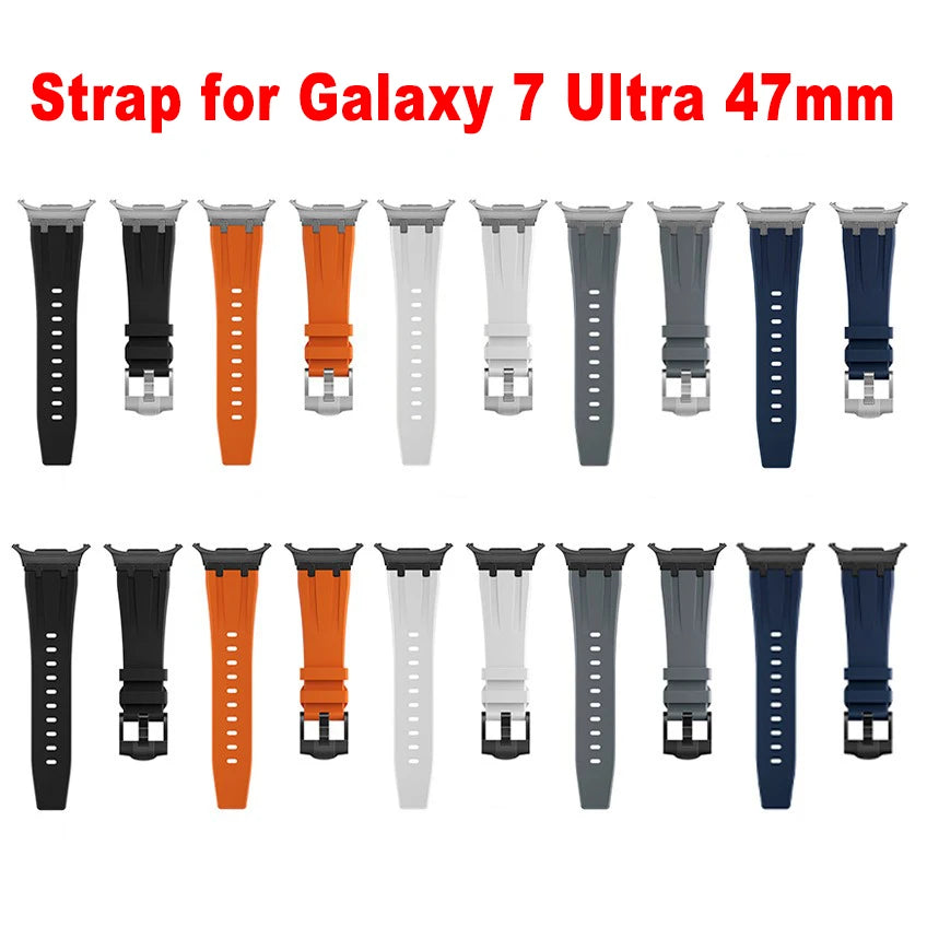 Sport Silicone Strap for Samsung Galaxy Watch 7 Ultra 47mm Wristband Belt no gaps Bracelet for Galaxy Watch 7 Ultra Accessories