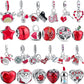 Red Series Charms Heart Lipstick High Heels Bead 925 Sterling Silver Dangle Fit Original Pandora Bracelet For Woman Jewelry