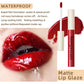 QIBEST Sexy Red Matte Lip Gloss Long Lasting Velvet Liquid Lipstick Lip Makeup Women Beauty Nonstick Cup Waterproof Lipgloss Hot