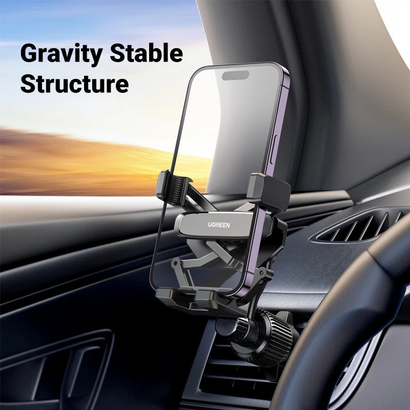 UGREEN Car Phone Holder Gravity Car Phone Stand For iPhone 16 15 14 Pro Max Xiaomi Samsung 360°Rotation Air Vent Phone Holder