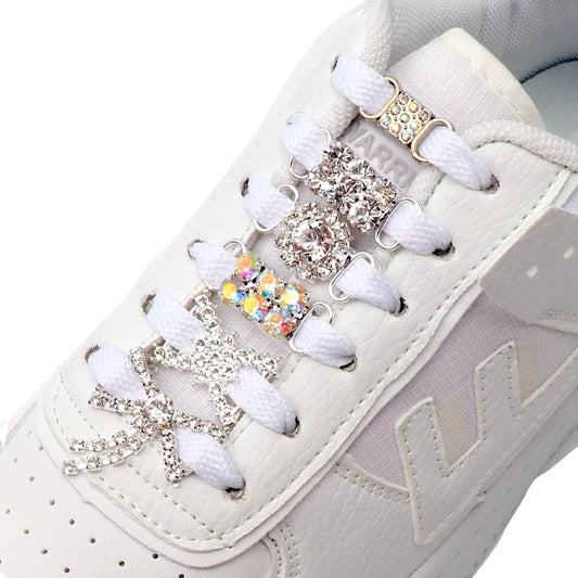 Diamond  AF1 Shoe Decorations Shoelaces Metal Buckle Charms Luxury Rhinestone Shoes Accessories Metal Laces Lock Sneaker 1Pair