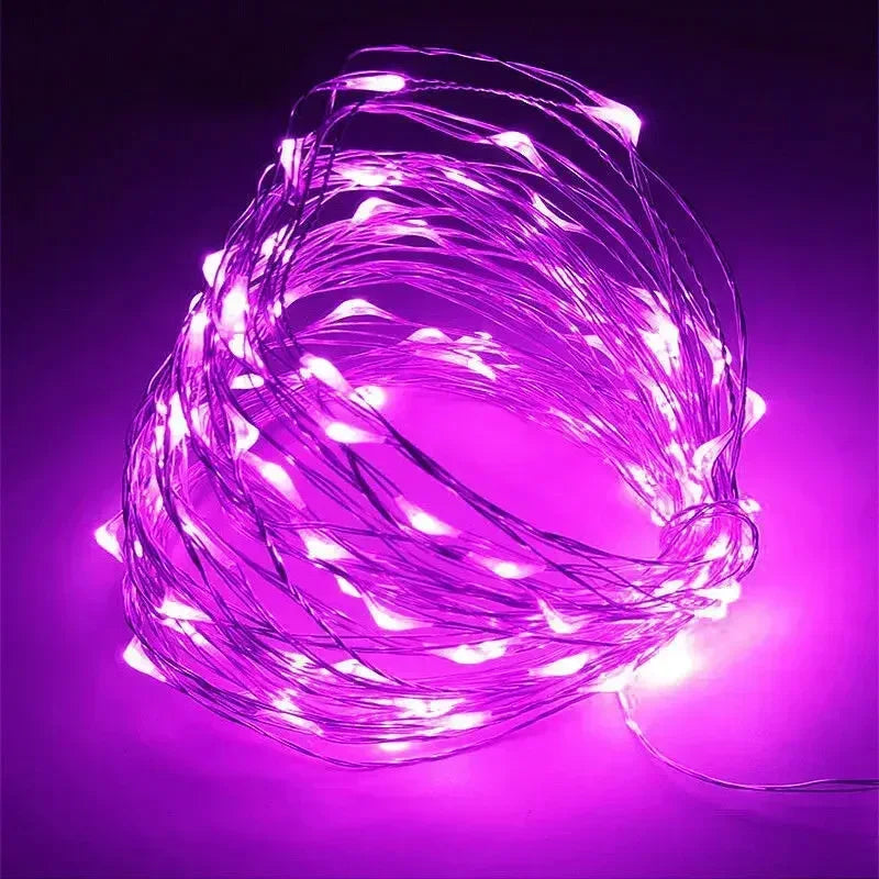 1M 2M 3M 5M 10M 20M 30M Copper Wire LED String lights Holiday lighting Fairy Garland For Christmas Tree Wedding Party Decoration